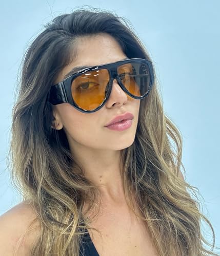 JOOX Oversized Retro Aviator Sunglasses Womens Mens 70s Classic Vintage Sun Glasses UV400 Protection4