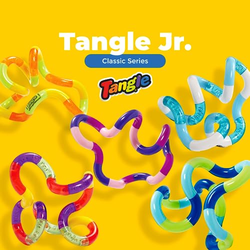 Tangle Jr Classic (5-Pack) - Genuine Fidget Toys - Twisty Fidget Pack for Kids and Adults - Fidget Toy for School - Gift for Teens and Adults image 9