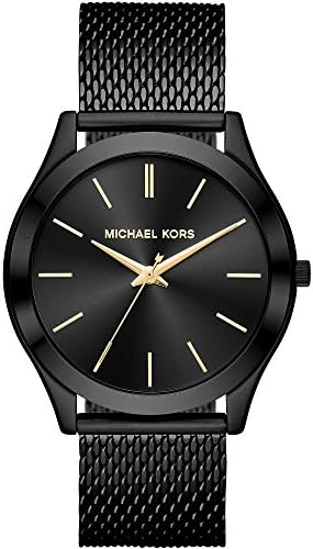 Michael Kors Men's Analogue Quartz Watch with Stainless Steel Strap MK8607, Black, Bracelet