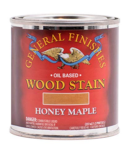 General Finishes Oil Based Penetrating Wood Stain, 1/2 Pint,...