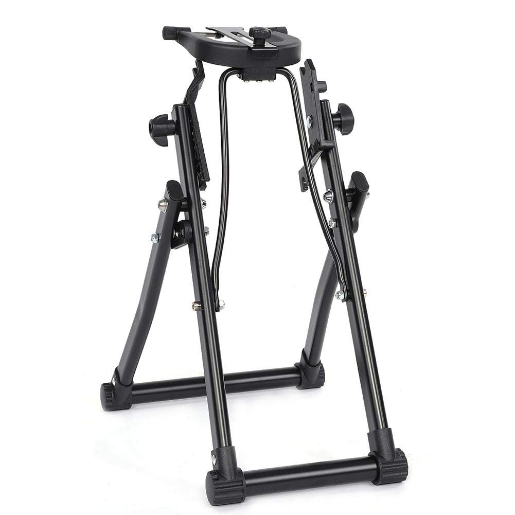 Béquille de Roue pour vélo, Support pour Entretien de vélo, Pliable, Support de vélo Universel réglable, Béquilles d'extérieur pour vélo Ajustable Socle de Montage pour vélo