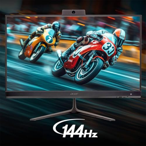 Image of Acer Aspire 27 inch All-in-One Desktop Computer • 8-core AMD Ryzen 7 5825U • 32GB RAM • 2TB SSD • Office 365 for The Web • HDMI + DisplayPort, Wi-Fi 6E • Wireless Keyboard & Mouse • Windows 11