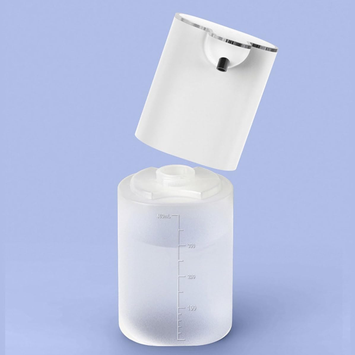 Didiseaon Dispenser Sapone Automatico Touchless 400ml per Bagno e Ufficio Sensore Infrarossi, Schiumogeno, Abs Resistente e Design Moderno Semplice