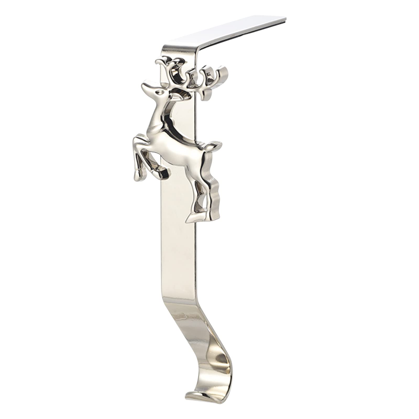 Christmas Stocking Holders for Mantel-Xmas Decorations Sale Metal Christmas Stocking Hooks Fireplace Hanger with Non-Skid Design for Xmas New Year Decoration