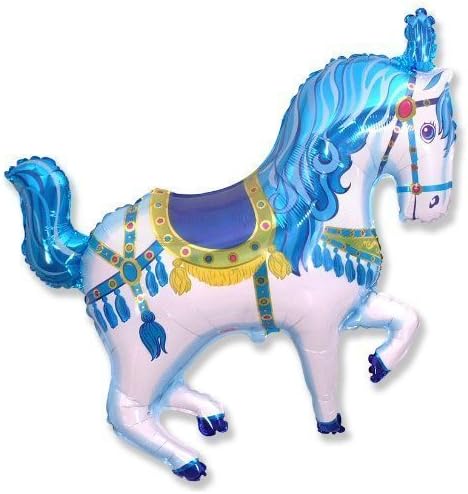 Carousel Horse 26 Foil Balloon - Farmyard Party by Flexmetal