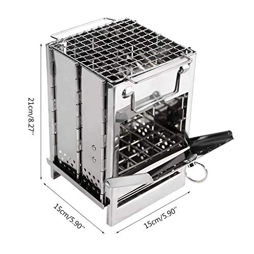 Poêle à bois portable de survie compact pour le camping