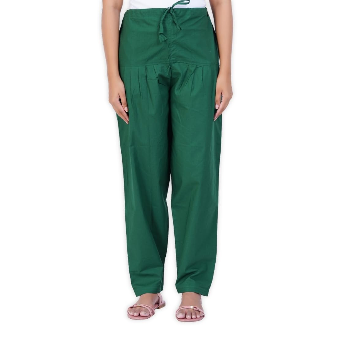 Happy Bunny Salwar Pant - Modern Style Pure Cotton for Women - Ethnic Semi Patiala Trouser - Office,Home - All Day Comfort Wear with Drawstring