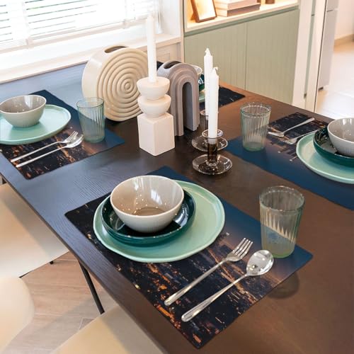 Set de table en lin Los Angeles chic et résistant pour repas élégants - 7