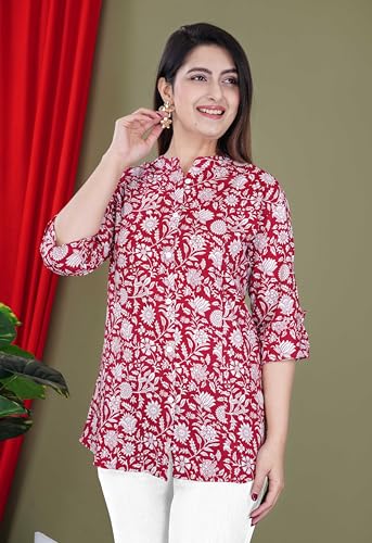 Image of FebQ Printed Shirt Style Top for Women