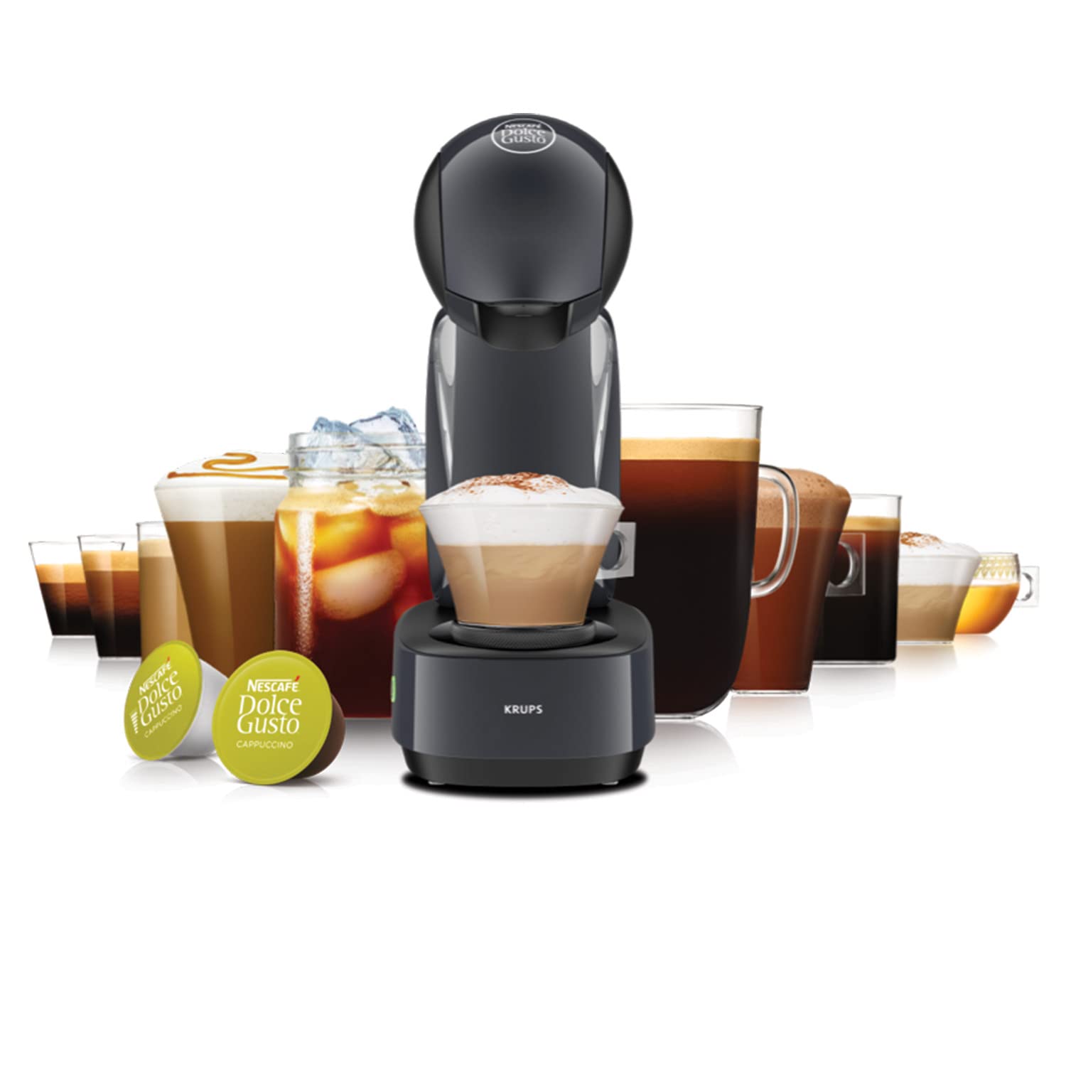 NESCAFÉ DOLCE GUSTO Krups Infinissima KP173B, Macchina per Caffè Espresso e Altre bevande in capsula, Manuale, Nero