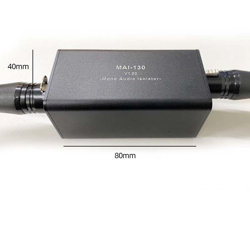 ReduccióN de Ruido del Aislador de Audio, Elimina el Ruido Actual, Caja de ConexióN una DI, Aislador de Audio del Mezclador XLR 6.5, MAI-130 Mono