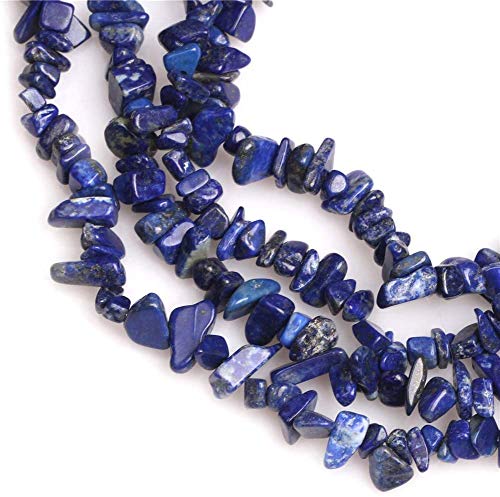 Image of 5-8mm Lapis Lazuli Chips Natural Chip Stone Beads for Jewelry Making