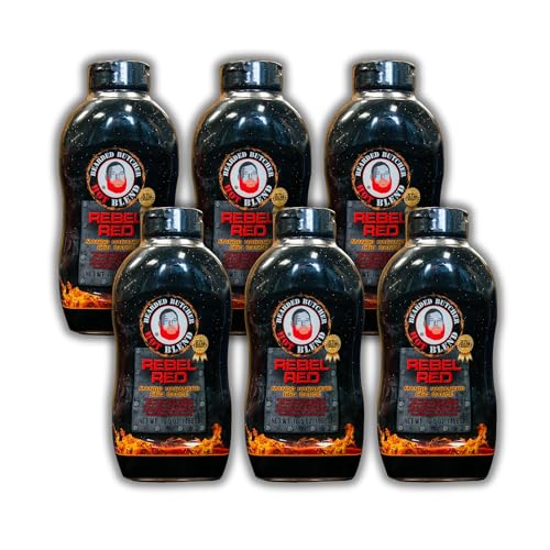 Bearded Butchers Rebel Red BBQ Sauce 16.5 oz, Pack of