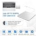 Kqcibz USB External CD/DVD Drive Type C Portable Drive-Free CD Players for Laptop PC,Silver, 500135230A3