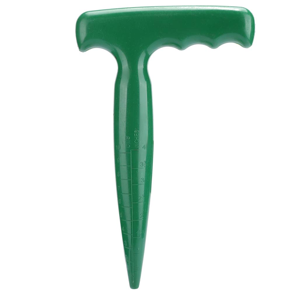 Seedling Tool Effortlessly sturdy Plastic Garden Puncher Digging Tool, Suitable for Hole Digging, Sowing, Cutting, Transplanting, Seeding, Gardening with Ergonomic Handle,