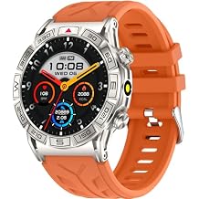 Yihou ABC Military Smart Watch for Men, Rugged Smartwatch Answer/Make Call, 1.43" AMOLED Display Fitness Tracker with Compass Altitude Flashlight