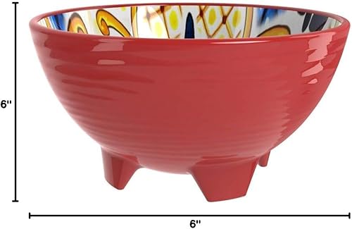 Miniatura 8 de Prepara Tazón para taco, rojo, 6 pulgadas