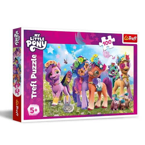 Trefl - My Little Pony, Lustige Ponys - Puzzle 100 Elemente - Buntes Puzzle...