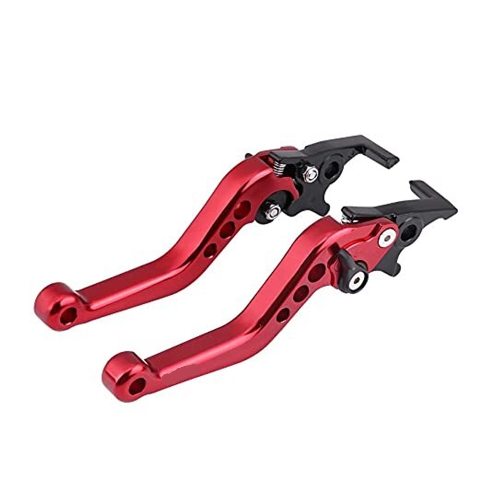 FLBZBLKASL Motorcycle Short Brake Clutch Levers Brake Levers for A Motorbike - Double Disc Lever Dual 1 Pair CNC Aluminum Motorcycle Scooter Modification Silver