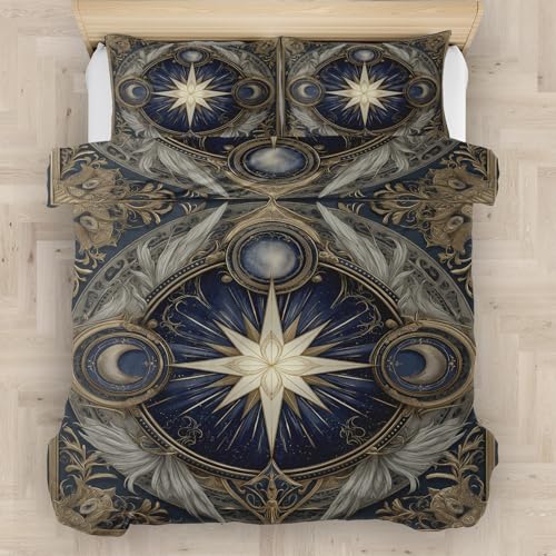 Celestial Astrology Duvet Cover Set (King Size)