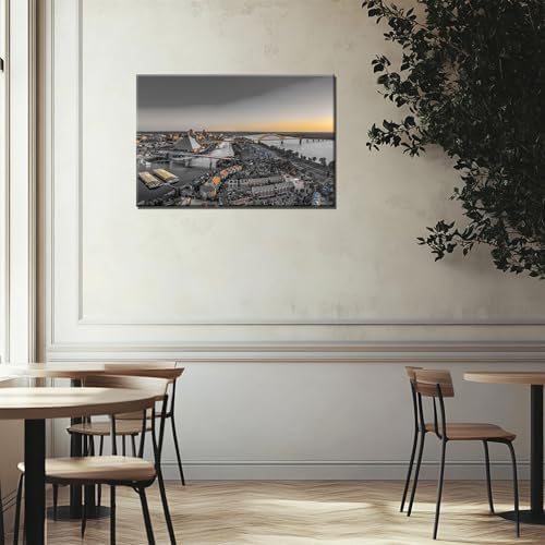 Tableau ciel gris avec cadre pour relooker une chambre triste