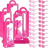 Picture of Copkim 48 Pcs Pink Doll Gift Boxes Includes 24 Party Favor Boxes and 24 Heart Sunglasses for Princess Birthday Party Decoration