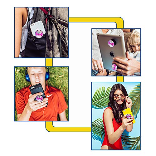 Ufbara Phone Finger Expanding Stand Holder Kickstand Hand Grip Widely Compatible With Almost All Phones Cases (Pink Girly Unicorn) #TOP6