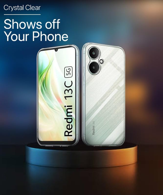 Image of Case Creation Brand -Plastic Mobile Cover For Xiaomi Poco M6 Pro (Soft & Flexible Back Case),Transparent