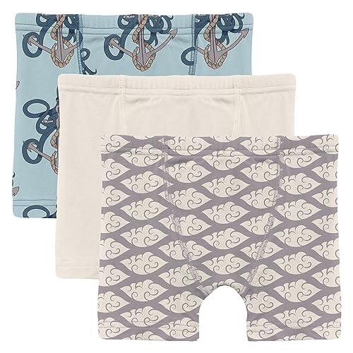 KicKee Pants Boys Boxer Briefs, Set of 3, Super Soft for All Day Comfort, Toddler to Big Kid Underwear
