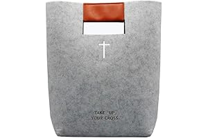 Distinguished Felt Bible Tote Embossed Cross