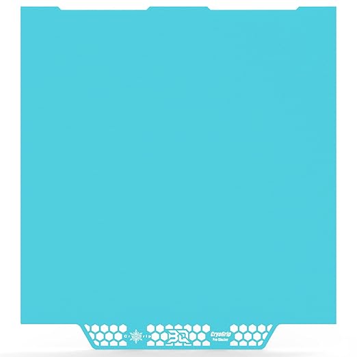BIQU CryoGrip Pro Glacier Build Plate for Any-Cubic Kobra 3 3D Printer, Double-Sided Fine Textured Spring Steel Sheet, Firm Adhesion, 250 x 250mm, 1 Piece