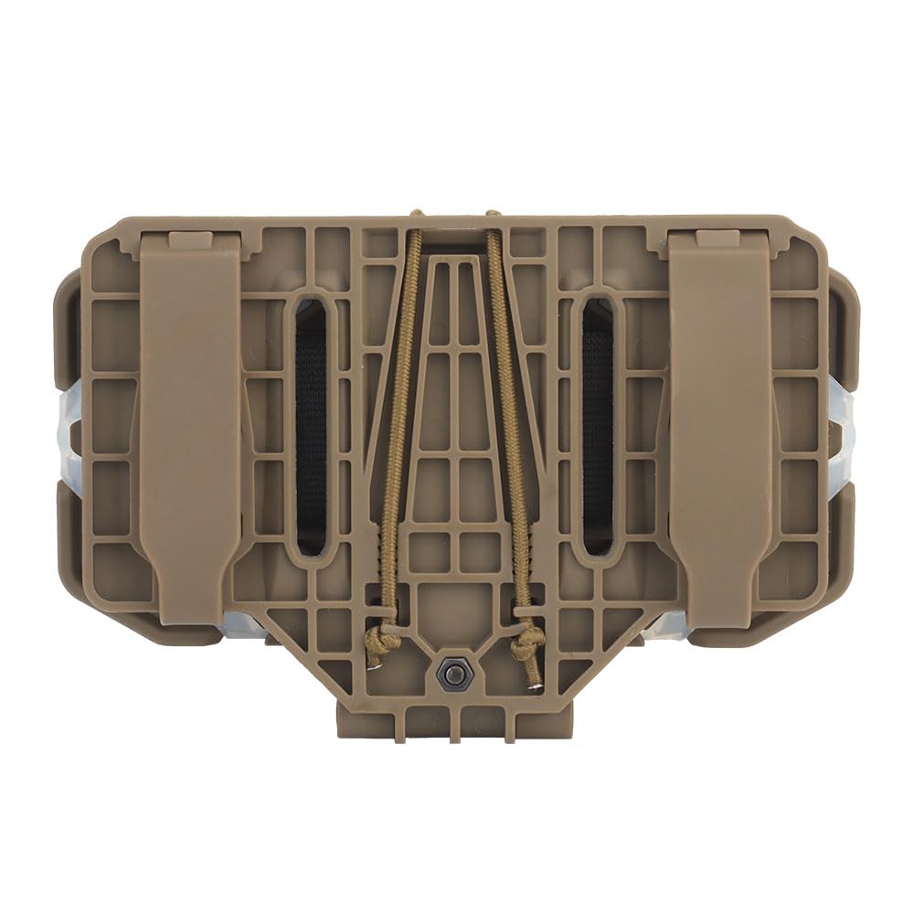 TACSIXTO Supporto tattico per telefono, navigatore pieghevole universale Molle, supporto per telefono cellulare, supporto per telefono cellulare da 4,7 a 6,7 pollici (Tan)