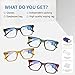 K KENZHOU Blue Light Glasses for Woman Men Bluelight Blocking Glasses for Computer Gaming Phones,Anti Eye Strain & UV Glare