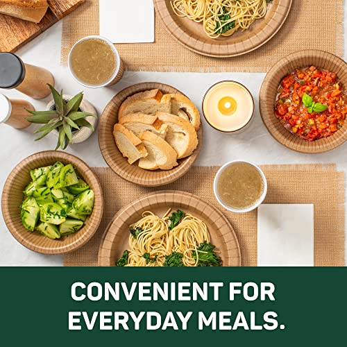 Ecosmart™ 100% Recycled Fiber Paper Plates, 10” Dinner Size Disposable Plate, 36 Eco-Friendly Plates #TOP3