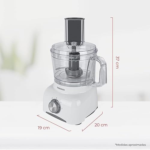 Miniatura 7 de Daewoo procesador de alimentos de 2 velocidades plus pulse, contenedor con una capacidad de 1.2 Lts., con perilla de control de velocidad, con doble