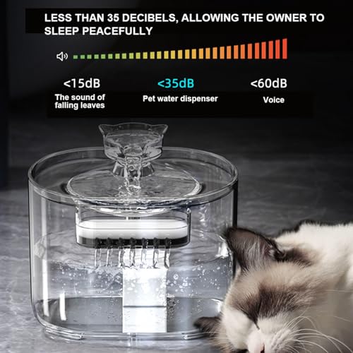 Fuente de agua automática para gatos y perros 2.2L miniatura 5