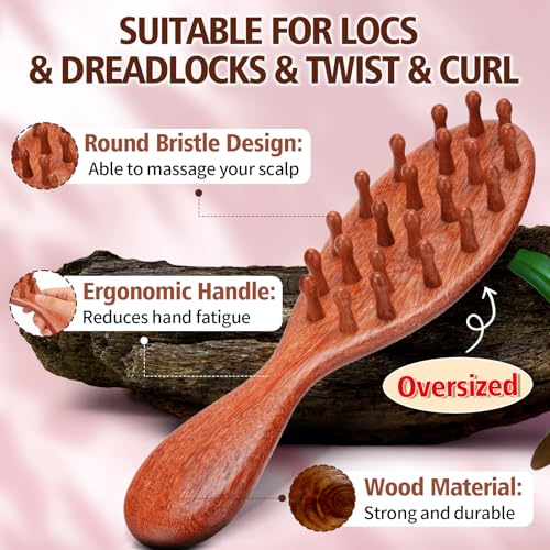 Loción Hidratante de Agua de Rosa para Locs con Cepillo miniatura 4
