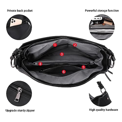 Image of lapsting Hobo Bags for Women Handbags Purse Ladies Boho Shoulder Bag Crossbody Purses Faux Leather