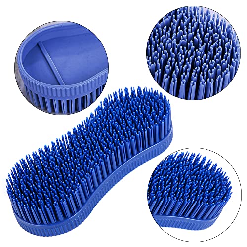 LNJBABAO 2 Pcs Silicone Horse Grooming Brush PP Material, Lightweight and Portable, For Horse Grooming Care and Sensitive Skin - Image 4
