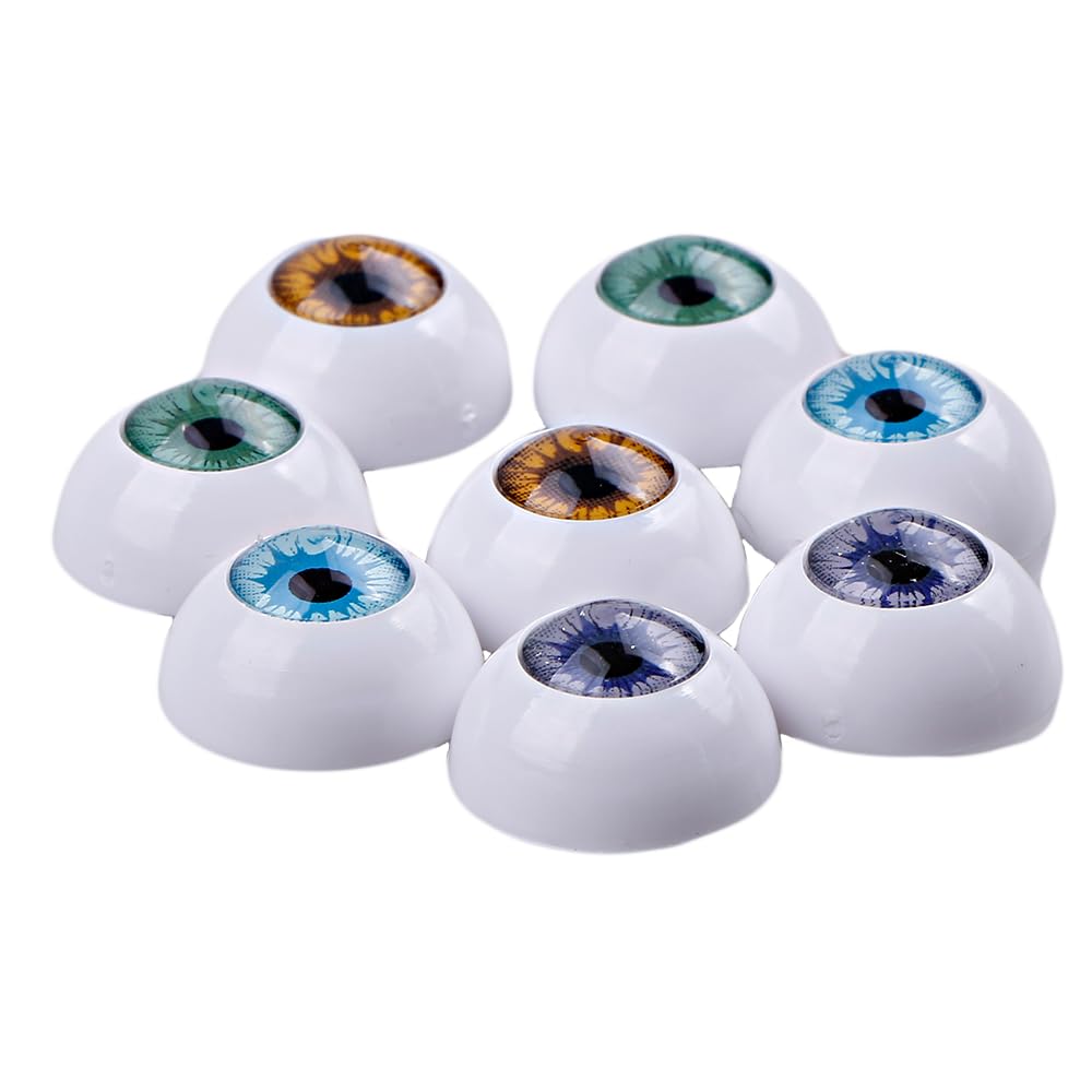 Yeux en verre pour poupées, sculpture et artsanat 14mm cabochons