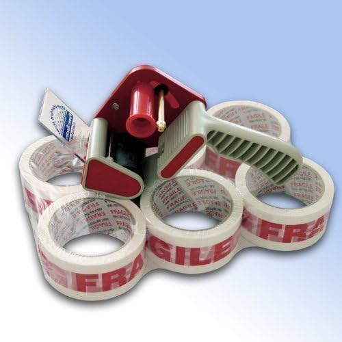 12 Rolls Fragile 48mm Low Noise Parcel Tape & 1 Low Noise Tape