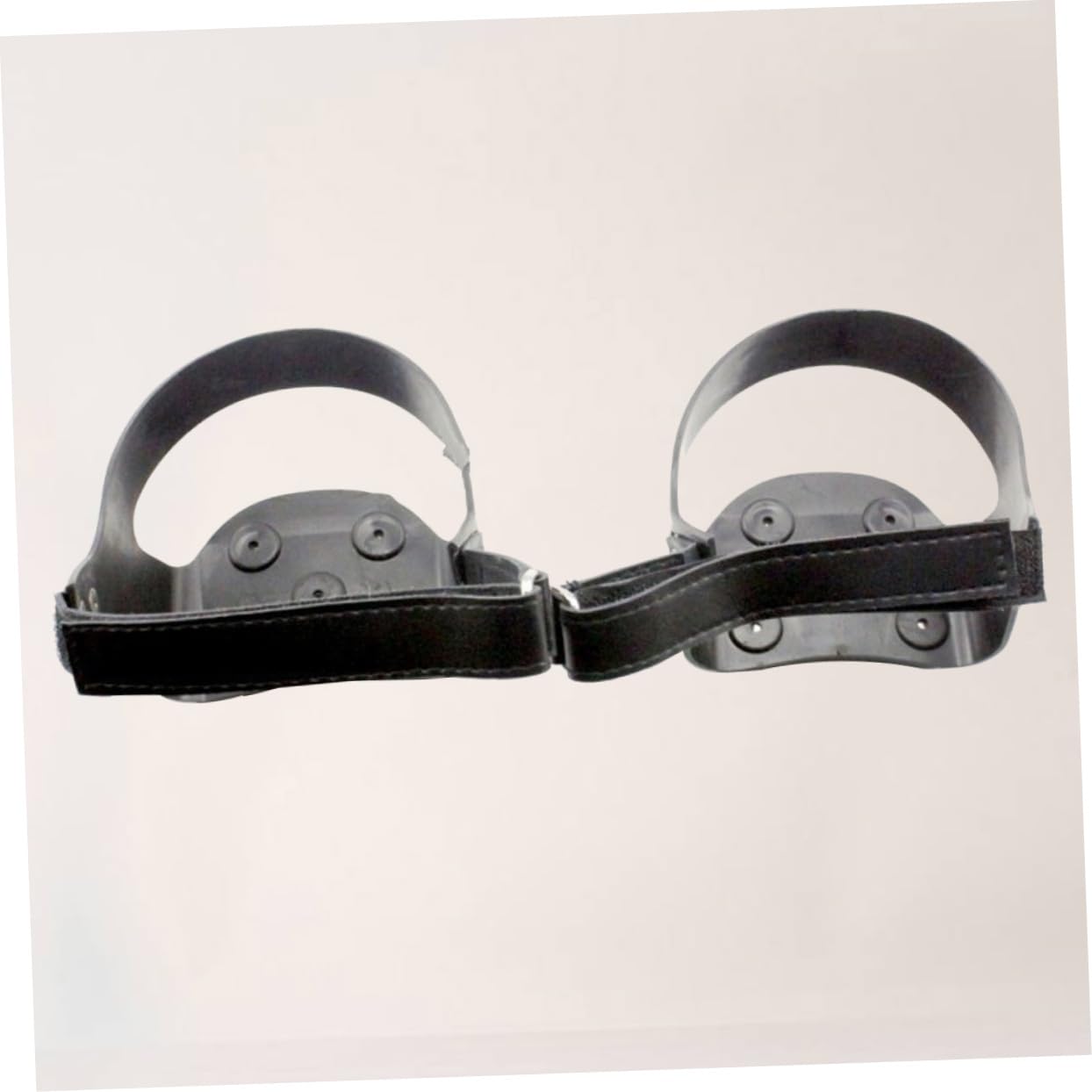 Hemobllo Ramponi in Silicone 5 Denti per Scarpe da Montagna, Antiscivolo e Resistenti, per Escursioni su Ghiaccio, Taglia 39-42, Nero