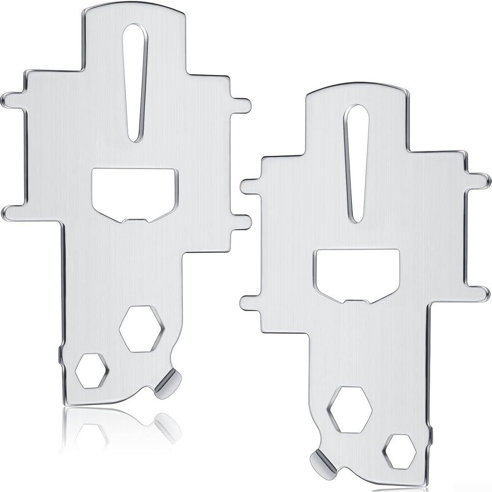 Stainless Steel Deck Key, 304 Marine Gas Cover Wrench Multi Tool with Bottle Opener and Shackle Key, Rust Resistant Boat Accessories for Yachts and Vessels(Set Of 2)