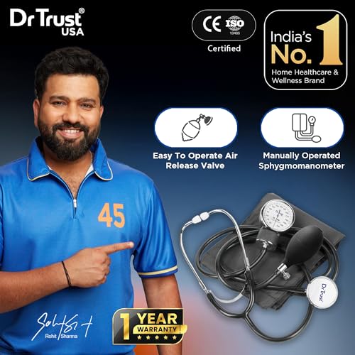 Image of Dr Trust (USA) Sphygmomanometer Aneroid Type Manual Blood pressure monitor with stethoscope