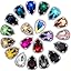 Amazon.com: Teardrop Rhinestones 20pcs Rhinestone Buttons Flatback Sew ...