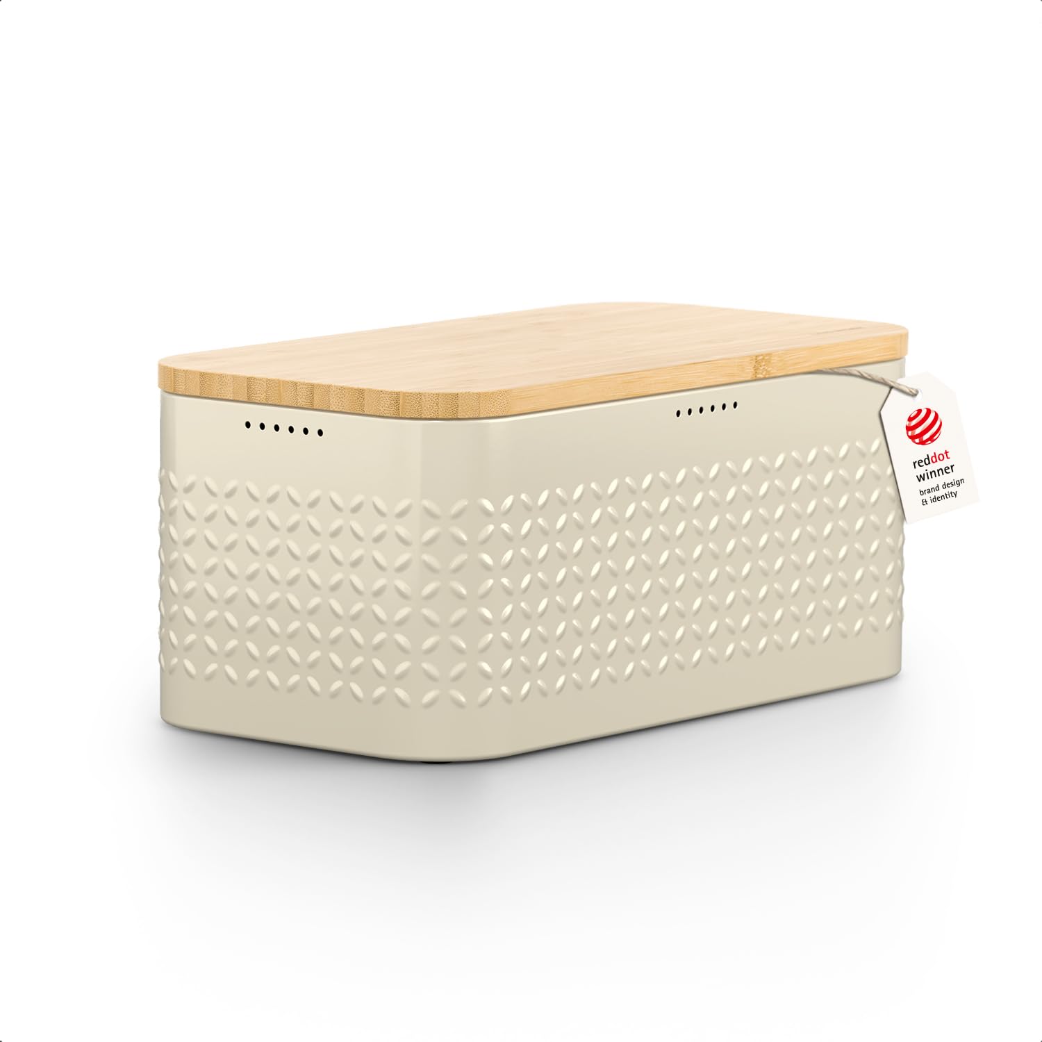 LARS NYSØM Bread Box for Kitchen Countertop - Stainless Steel Bread Storage