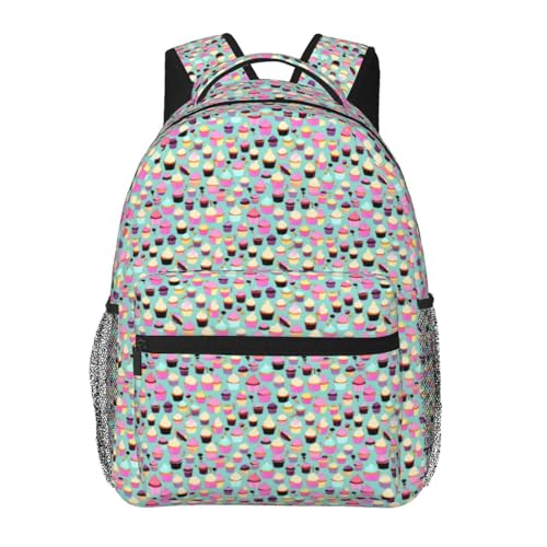 Mochila ligera de magdalenas unisex con compartimentos para el trabajo