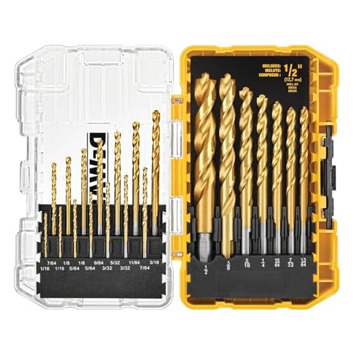 DEWALT Titanium Nitride Coated Drill Bit Set, Pilot Point, 21-Piece (DW1361)
