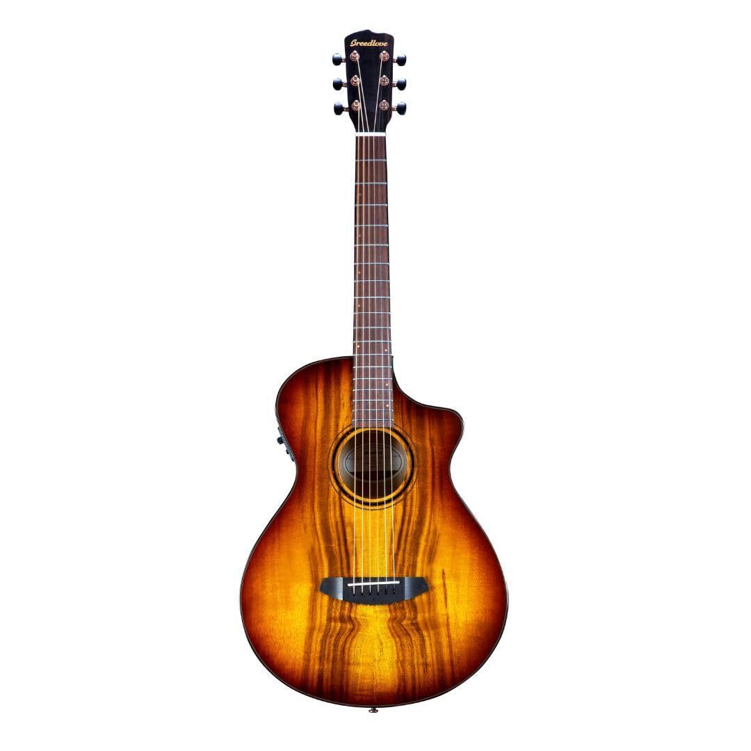 Breedlove Pursuit Exotic S Concertina Tigers Eye CE 6-String Right-Handed Acoustic Electric Guitar with Solid Myrtlewood Top and African Mahogany Neck