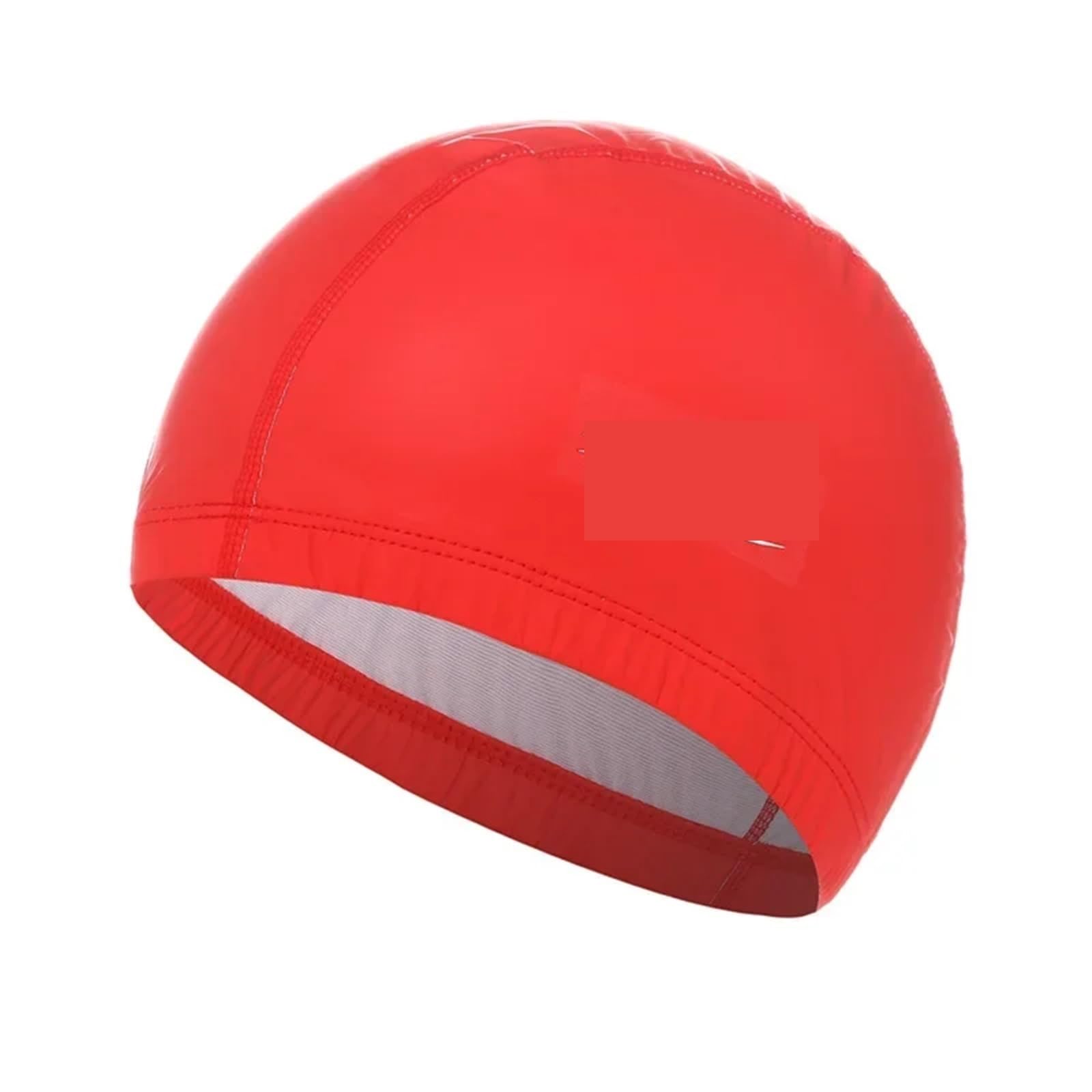 Gorro de natación Impermeable, Gorro de Piscina de Color sólido, elástico, Protege Las Orejas, Pelo Largo, Gorro de Buceo, 2 uds.